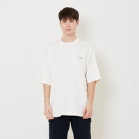 Men Printed Oversized Tee - Off White - SM2505101A