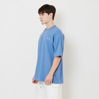 Men Printed Oversized Tee - Royal Blue - SM2505101B