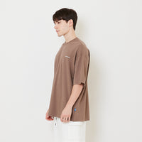 Men Printed Oversized Tee - Lt Brown - SM2505101C