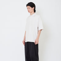 Men Oversized Polo Sweater - Off White - SM2505103A