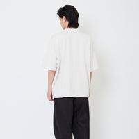 Men Oversized Polo Sweater - Off White - SM2505103A
