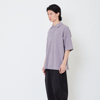Men Oversized Polo Sweater - Grey - SM2505103B