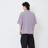 Men Oversized Polo Sweater - Grey - SM2505103B