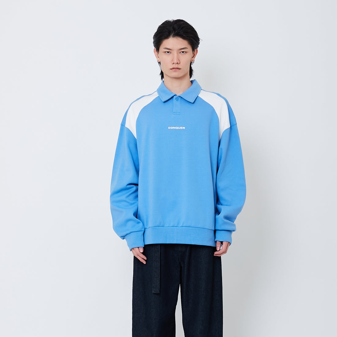 Men Printed Oversized Sweatshirt - Violet - SM2505107A