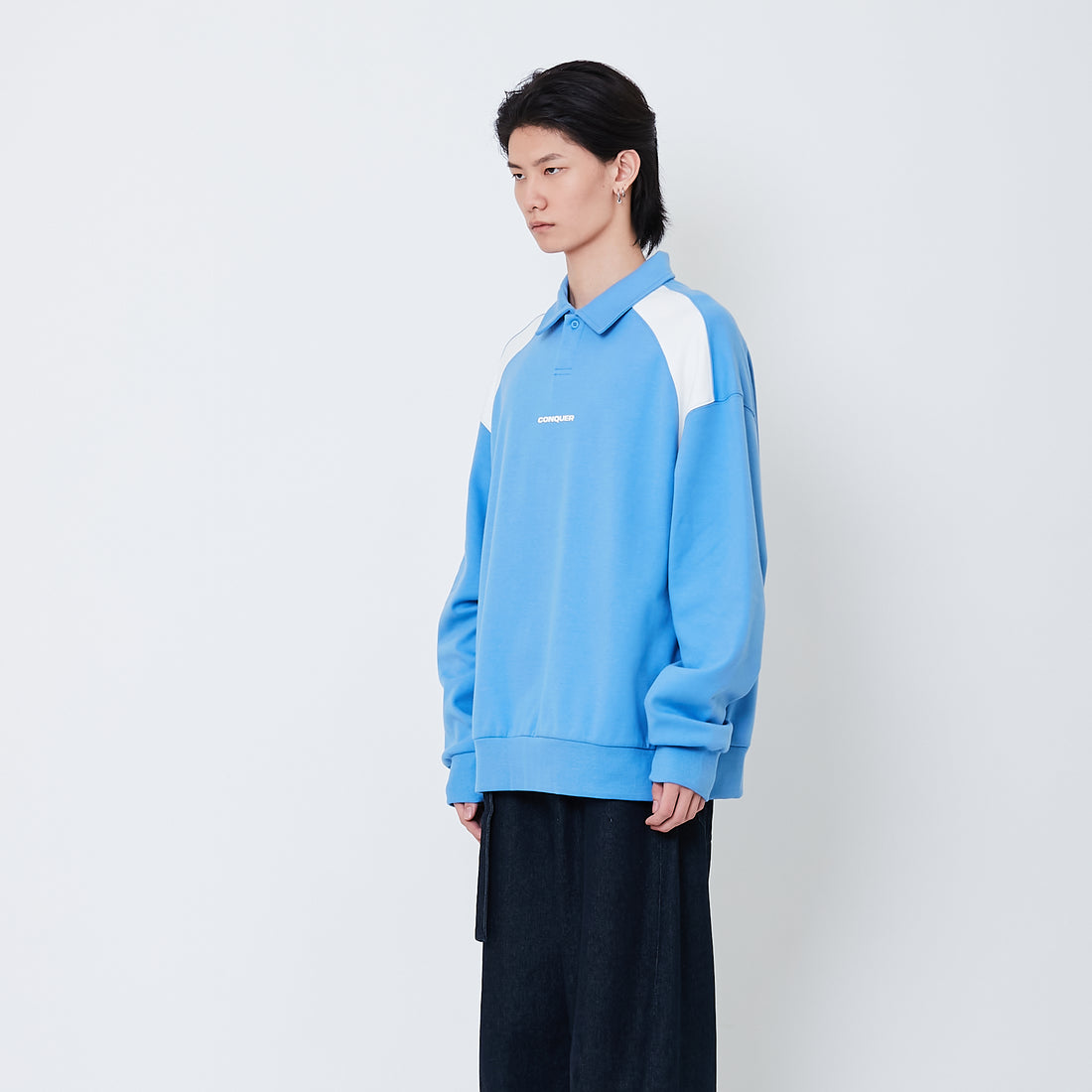 Men Printed Oversized Sweatshirt - Violet - SM2505107A