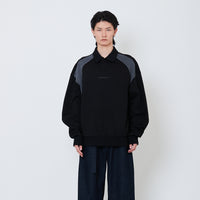 Men Printed Oversized Sweatshirt - Black - SM2505107B
