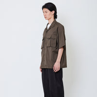 Men Oversized Shirt - Army Green - SM2505108A