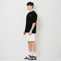 Men Slim Fit Denim Shorts - Off White - SM2506105A