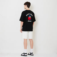 Men Slim Fit Denim Shorts - Off White - SM2506105A