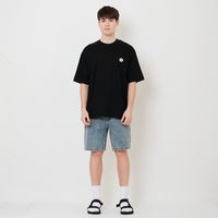 Men Slim Fit Denim Shorts - Light Blue - SM2506105B