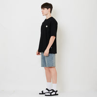 Men Slim Fit Denim Shorts - Light Blue - SM2506105B