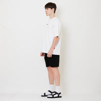 Men Slim Fit Denim Shorts - Black - SM2506105C