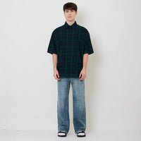 Men Wide Leg Long Jeans - Light Blue - SM2506111A