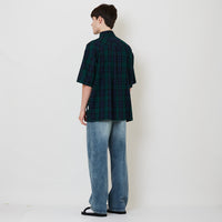 Men Wide Leg Long Jeans - Light Blue - SM2506111A
