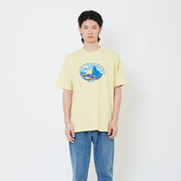 Men Graphic Tee - Light Yellow - SM2507078B