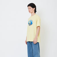 Men Graphic Tee - Light Yellow - SM2507078B