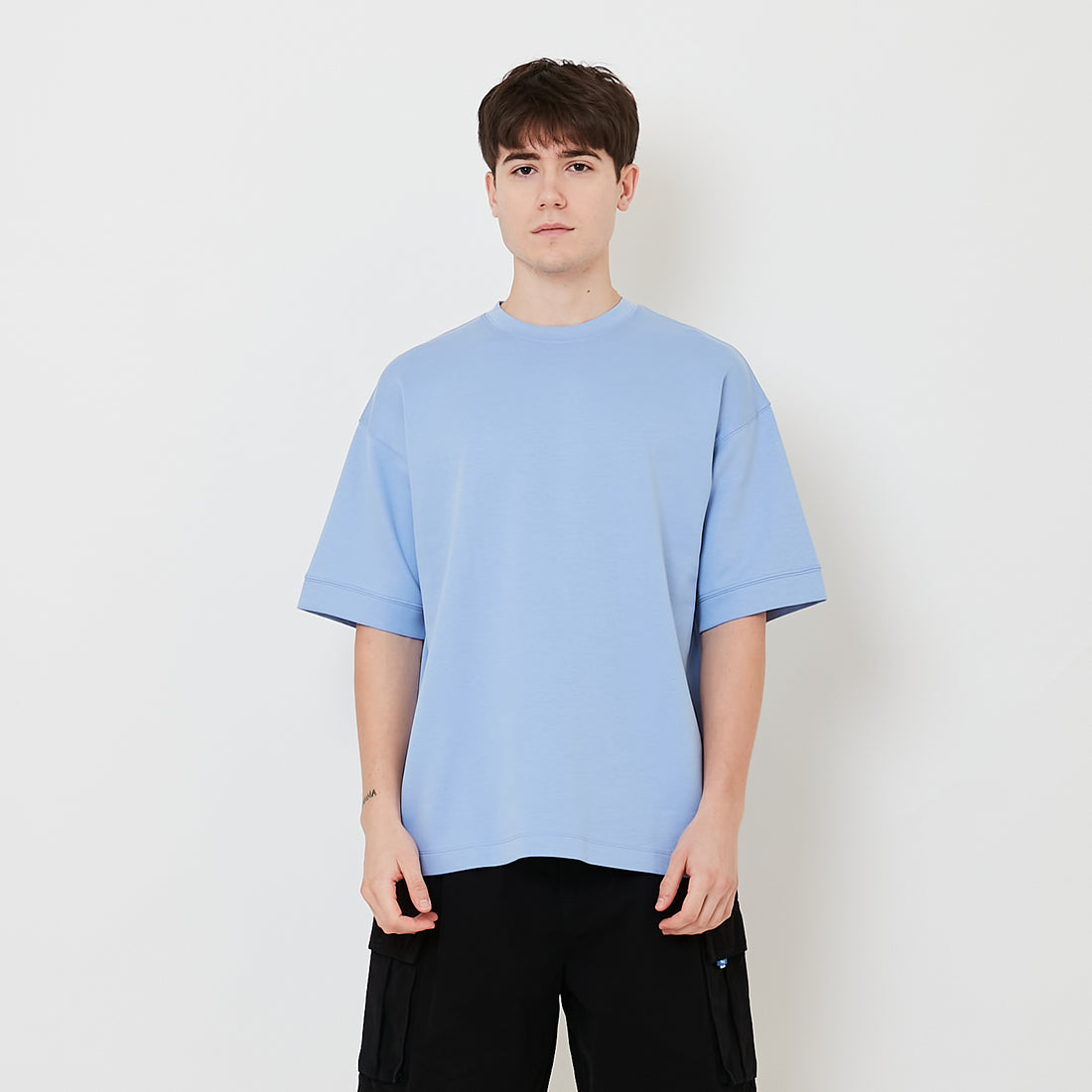 Men Oversized Neoprene Top - Violet - SM2507089B