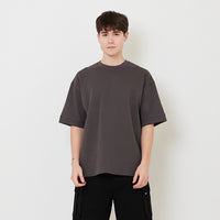 Men Oversized Neoprene Top - Metal - SM2507089C