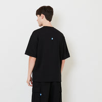 Men Oversized Neoprene Top - Black - SM2507089D