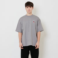 Men Embroidery Oversized Tee - Grey - SM2507115D