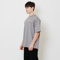 Men Embroidery Oversized Tee - Grey - SM2507115D