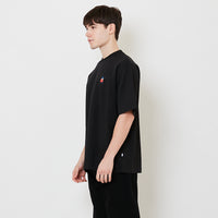 Men Embroidery Oversized Tee - Black - SM2507115F