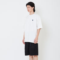 Men Embroidery Oversized Tee - Off White - SM2507116A