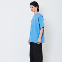 Men Embroidery Oversized Tee - Royal Blue - SM2507116B