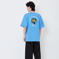 Men Embroidery Oversized Tee - Royal Blue - SM2507116B
