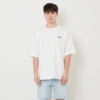 Men Embroidery Oversized Tee - Off White - SM2507117A