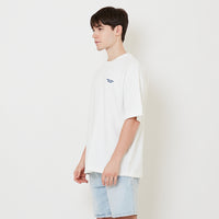 Men Embroidery Oversized Tee - Off White - SM2507117A