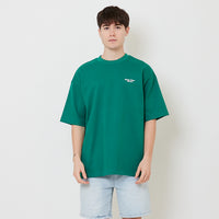 Men Embroidery Oversized Tee - Green - SM2507117B