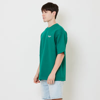 Men Embroidery Oversized Tee - Green - SM2507117B