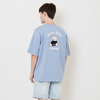 Men Embroidery Oversized Tee - Violet - SM2507117E