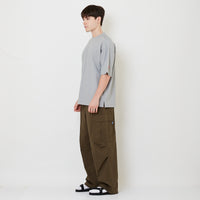 Men Twill Cargo Long Pants - Army Green - SM2508132A