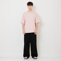 Men Twill Cargo Long Pants - Black - SM2508132B