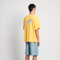 Men Embroidery Oversized Tee - Yolk - SM2508136B