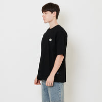 Men Embroidery Oversized Tee - Black - SM2508138D