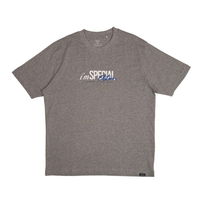 Men Graphic Tee - Melange Grey - SM2509086B