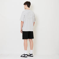 Men Embroidery Shorts - Black - SM2509148B