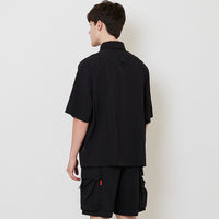 Men Oversized Shirt - Black - SM2509149B