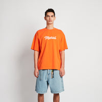 Men Embroidery Oversized Tee - Orange - SM2509155D
