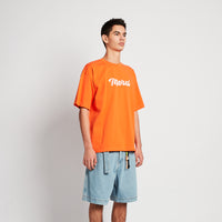 Men Embroidery Oversized Tee - Orange - SM2509155D