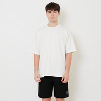 Men Embroidery Oversized Tee - Off White - SM2509156A