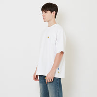 Men Embroidery Oversized Tee - Off White - SM2509157A
