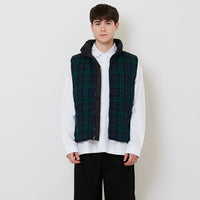 Men Reversible Puffer Vest - Dark Green - SM2510163A