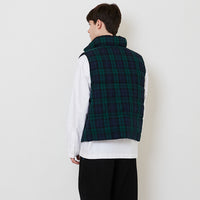 Men Reversible Puffer Vest - Dark Green - SM2510163A