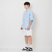 Men Wide Leg Jorts - Off White - SM2510166A