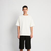 Men Raglan Sleeve Top - Off White - SM2510169A