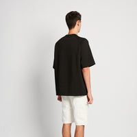 Men Raglan Sleeve Top - Black - SM2510169E